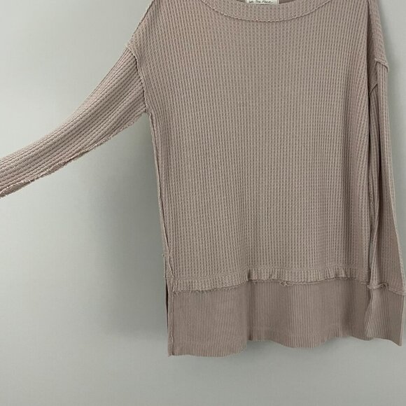 Free People We The Free Beige North Shore Thermal Tunic Size XS - Picture 5 of 7